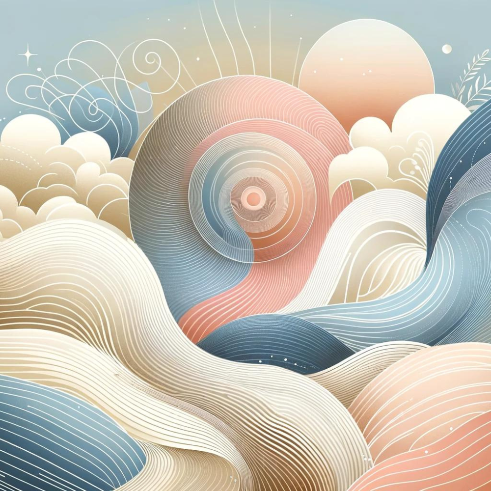 Composition artistique représentant des mains enveloppant une flamme, symbolisant la guérison et le soulagement de la souffrance.